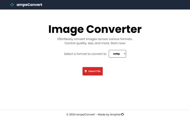 ampeConvert Image processing application